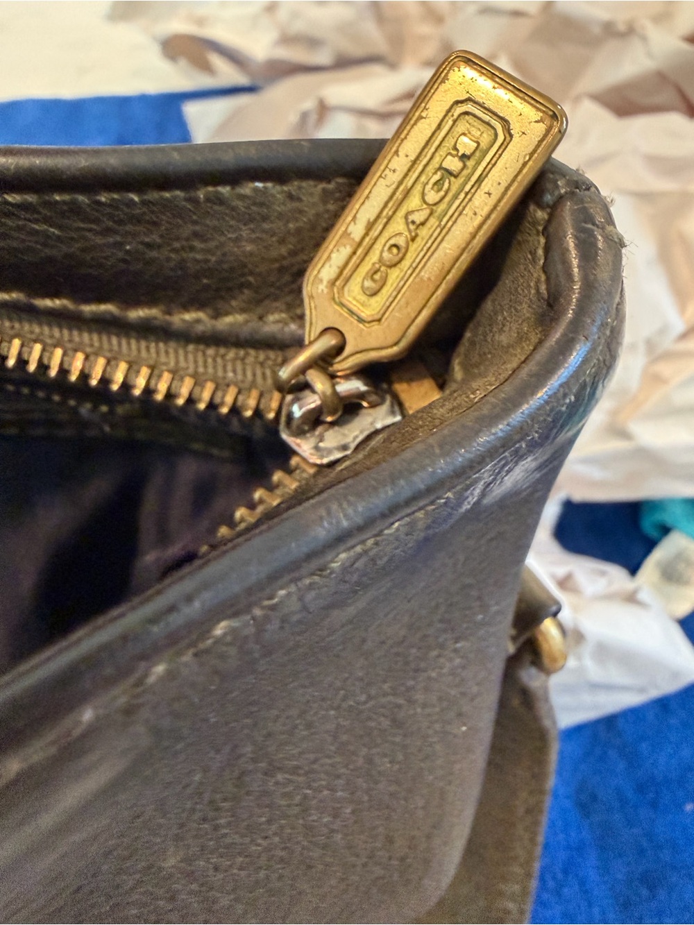 Vintage 1995 Coach Sonoma Bucket Crossbody - Error Creed - Picture 4 of 10